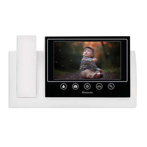 نمایشگر 7 اینچ بدون حافظه دکمه لمسی 30 ماهه سیماران دربازکن 7 اینچ بدون حافظه سیماران با پشتیبانی ، قابلیت بازکردن جک درب پارکینگ دارای دکمه های لمسی